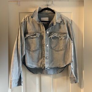 BBJ Los Angeles Distressed Denim Jacket